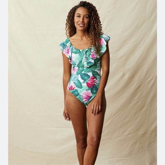 Matilda Jane Palm Tree Paradise Ruffle Swimsuit - Picture 1 of 9